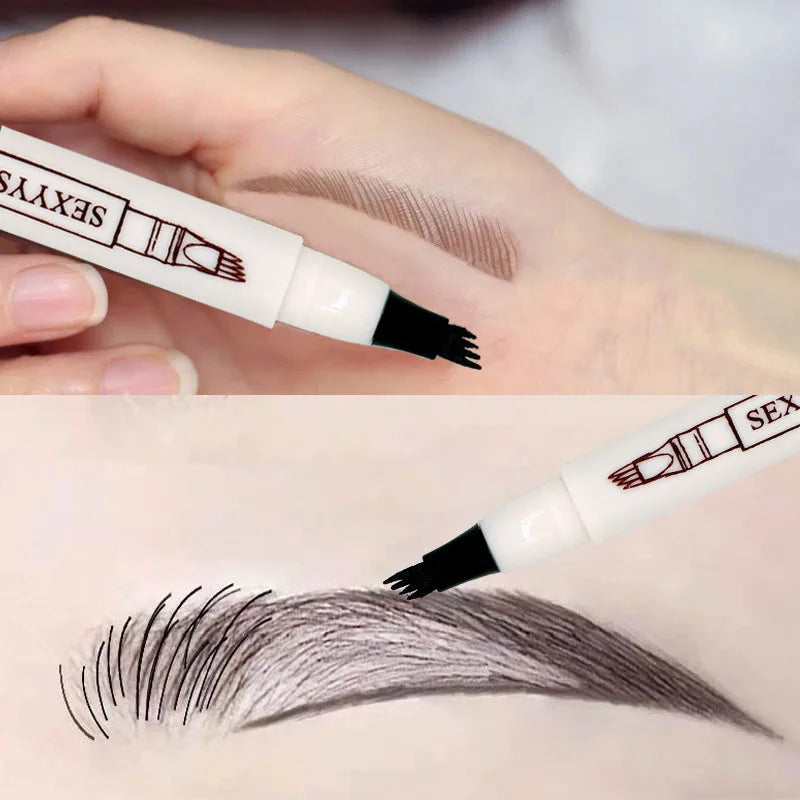Caneta de Sobrancelhas Microblading 4D - Castanho Escuro e Impermeável shopjponline.com
