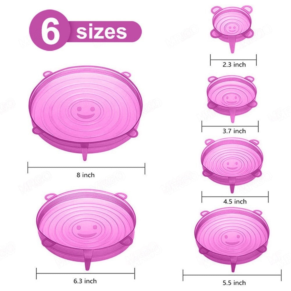 "SiliconeFlex: Conjunto 6 em 1 de Tampas Adaptables de Silicone - Soluções Frescas para sua Cozinha!"Espero que goste dessa opção! Caso precise de mais aju shopjponline.com