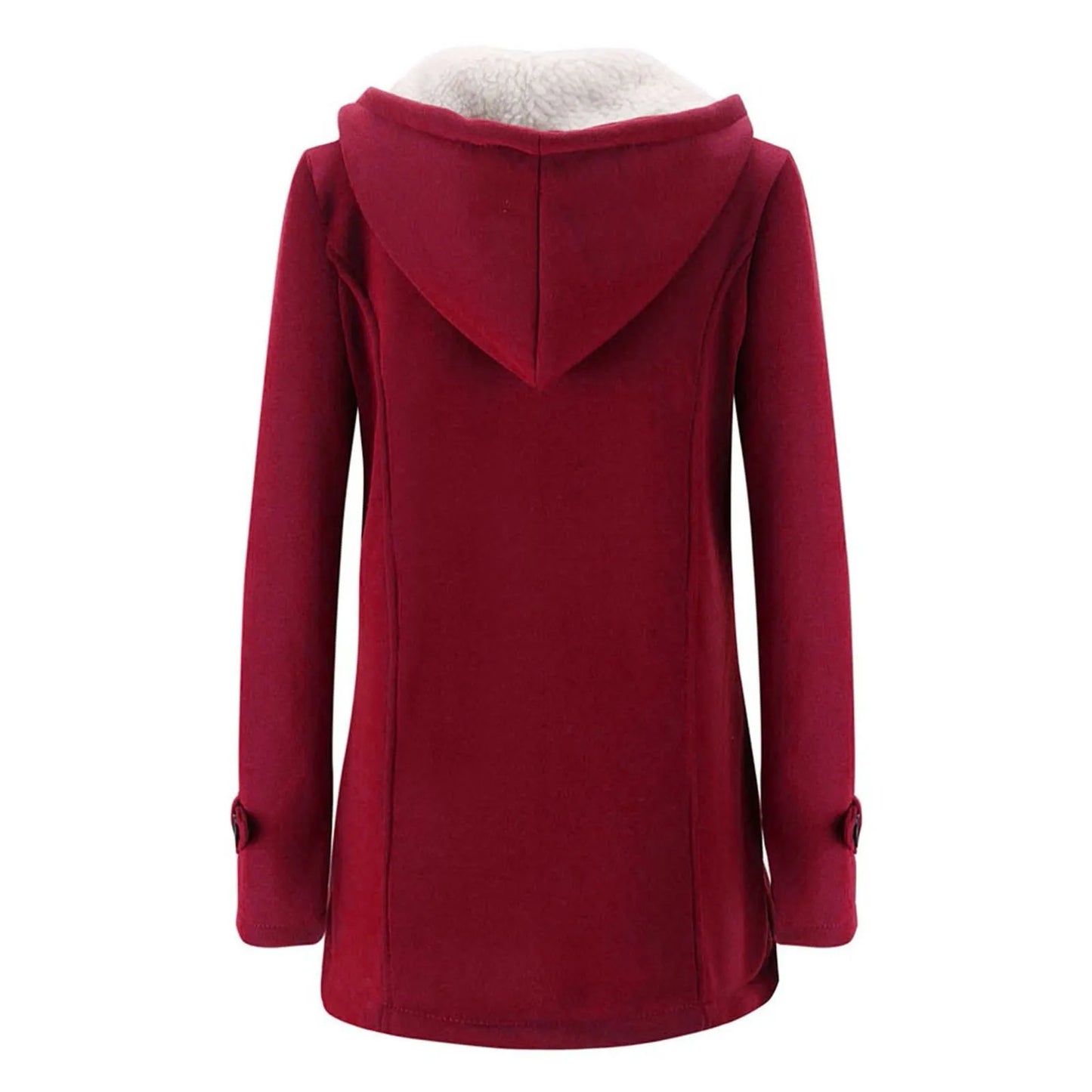 Camisola com Capuz e Casaco de Manga Comprida, Quente e Elegante com Fivela de Chifre para Mulhe shopjponline.com