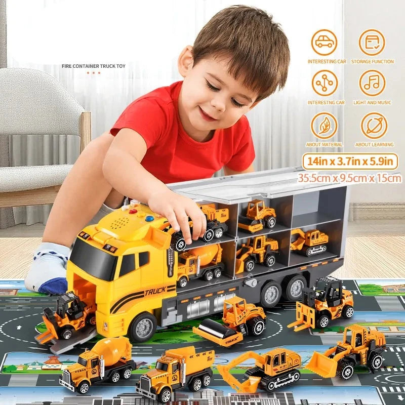 TEMICar: Conjunto Gigante com Tapete - Mini Veículos para Aventuras Infantis shopjponline.com