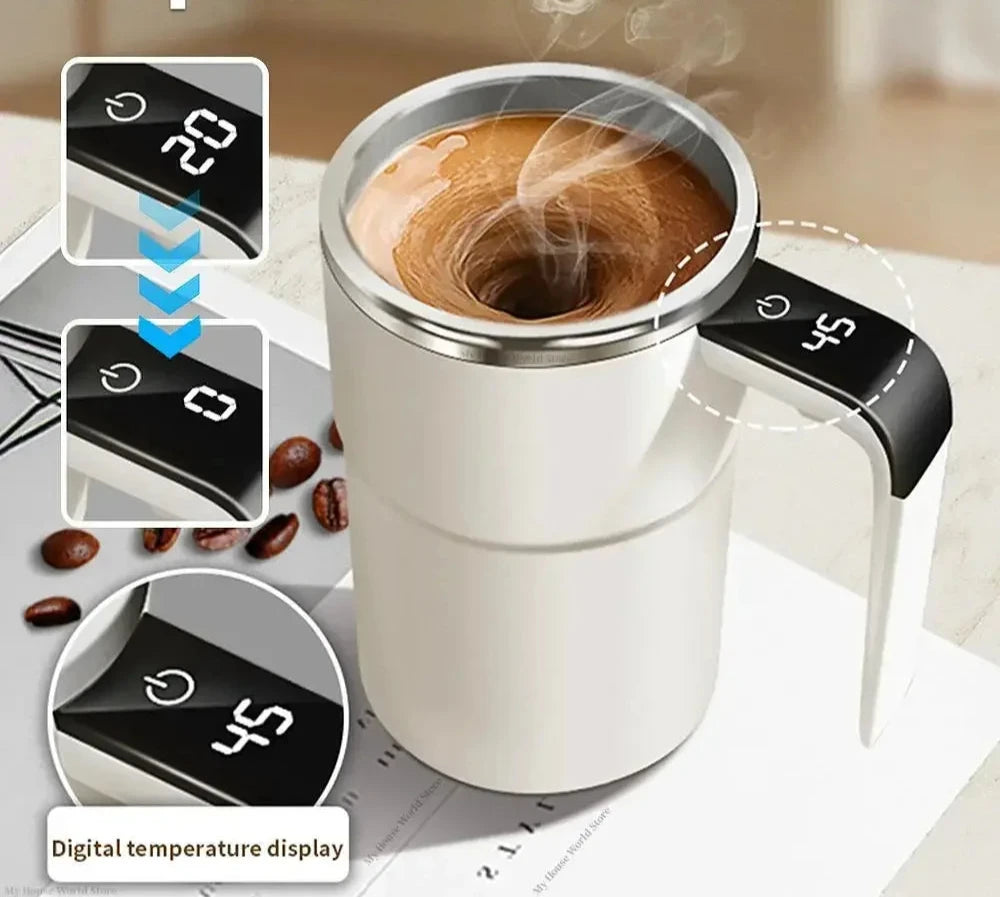 Copo Smart Térmico 380ML - Mistura Automática e Recarga USB shopjponline.com