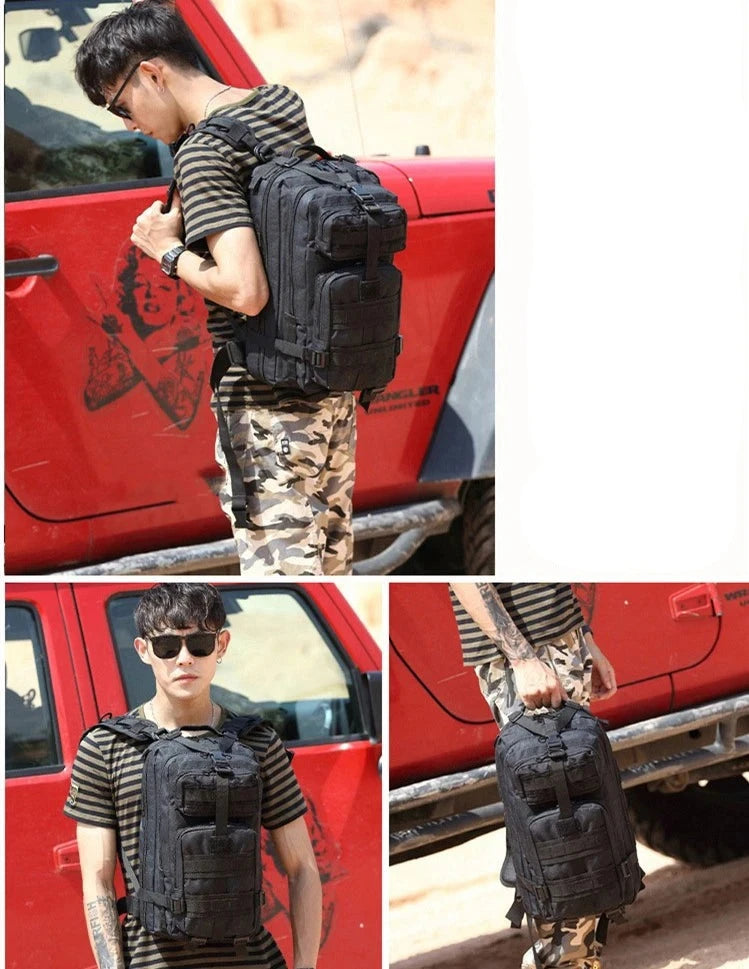 Mochila Estratégica Camuflada para Aventura Tática Militar - Missão 3P shopjponline.com