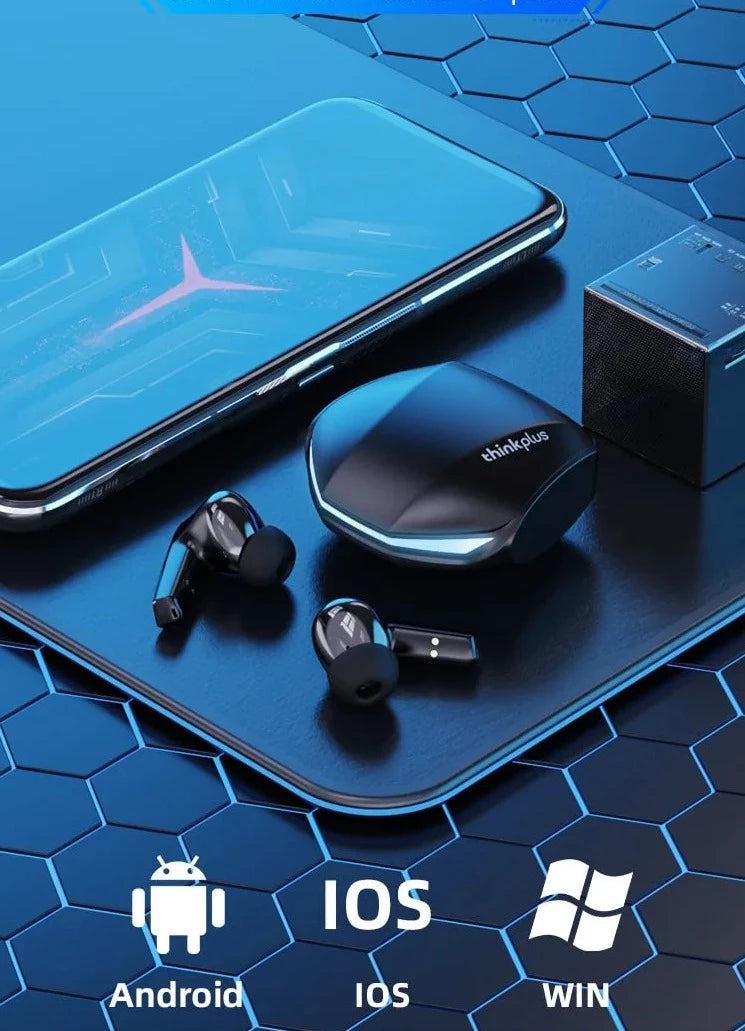 Novos Auscultadores Lenovo GM2 Pro Bluetooth 5.3 Desportivos Sem Fios com Dual Mode para Música e Jogo shopjponline.com