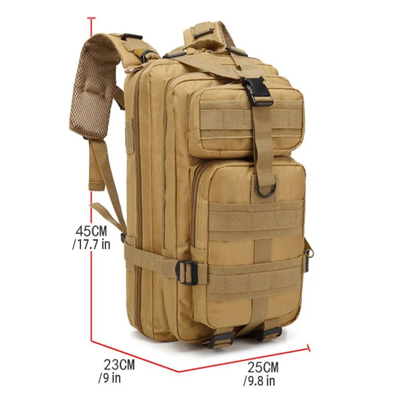 Mochila Estratégica Camuflada para Aventura Tática Militar - Missão 3P shopjponline.com