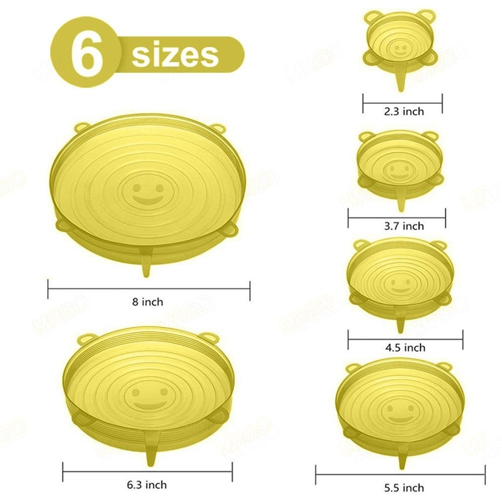 "SiliconeFlex: Conjunto 6 em 1 de Tampas Adaptables de Silicone - Soluções Frescas para sua Cozinha!"Espero que goste dessa opção! Caso precise de mais aju shopjponline.com