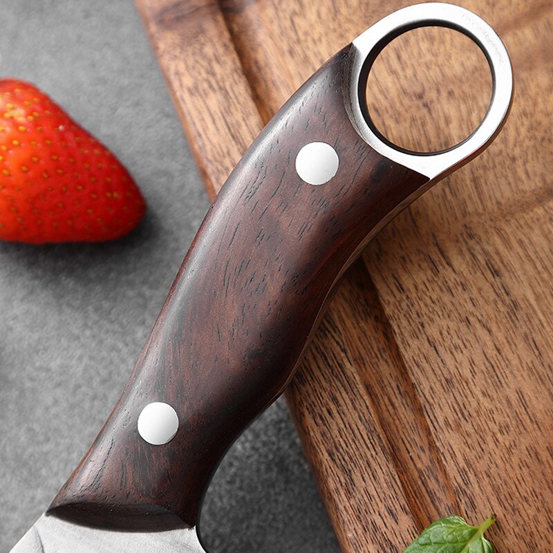 Faca de Cozinha e Caça Forjada à Mão - Um Essencial para Aventuras na Natureza shopjponline.com
