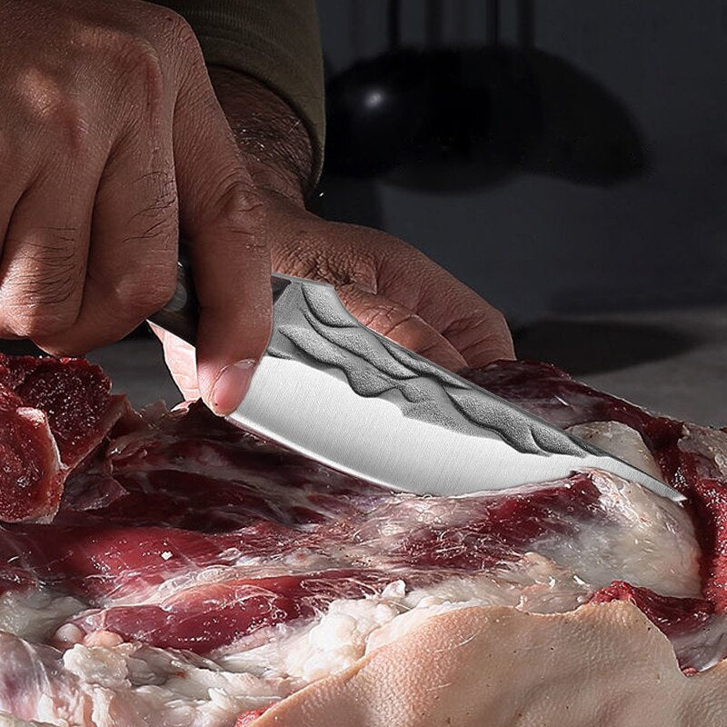 Faca de Cozinha e Caça Forjada à Mão - Um Essencial para Aventuras na Natureza shopjponline.com