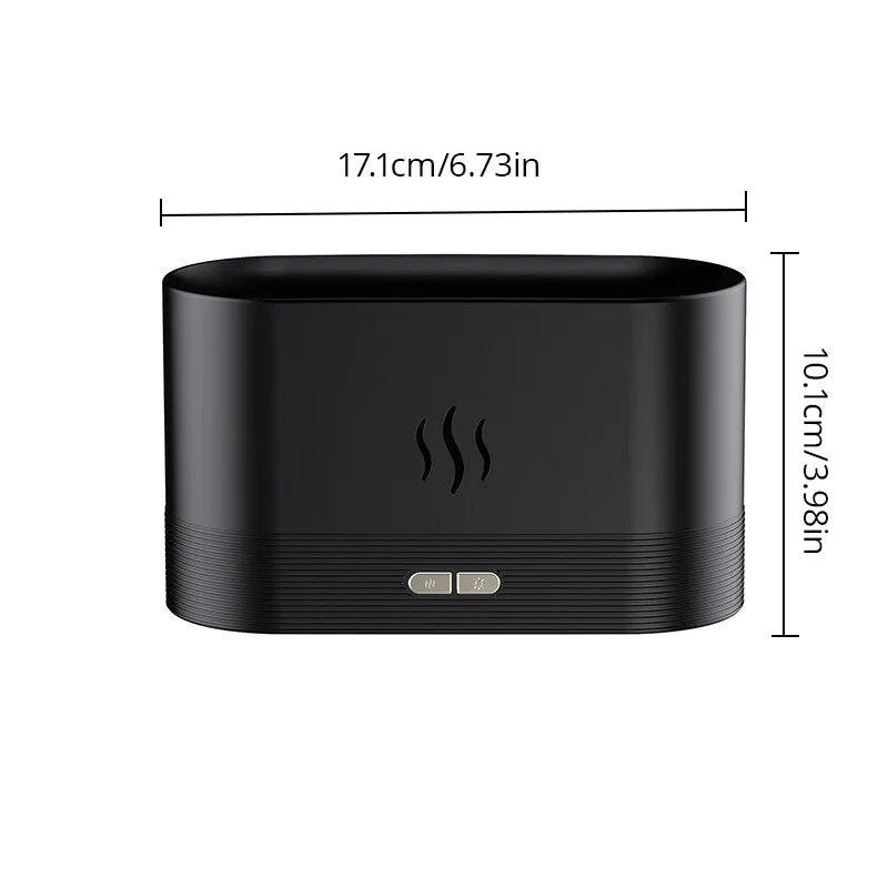 Perfumador de Ambiente Ultrassónico com Iluminação LED e Simulação de Chama Colorida shopjponline.com
