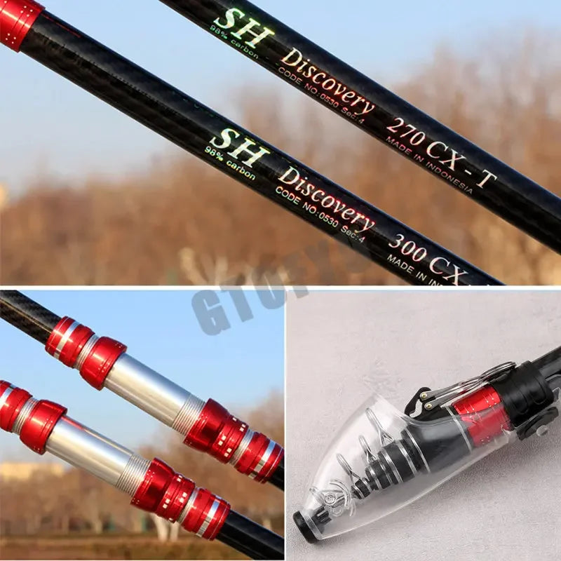 Vara de Pesca Telescópica Oceânica - Poder Surpreendente 5-300g shopjponline.com