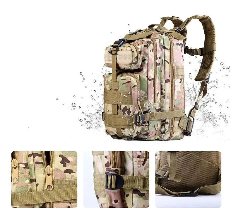 Mochila Estratégica Camuflada para Aventura Tática Militar - Missão 3P shopjponline.com