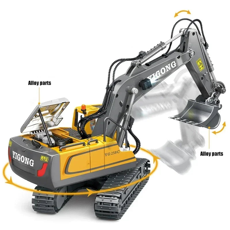RC Car Children Toys Remote Control Car Toys For Boys Radio Control Excavator Dump Truck Bulldozer Electric car Kids Toys Gift shopjponline.com