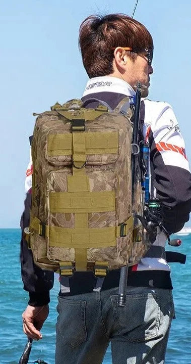 Mochila Estratégica Camuflada para Aventura Tática Militar - Missão 3P shopjponline.com