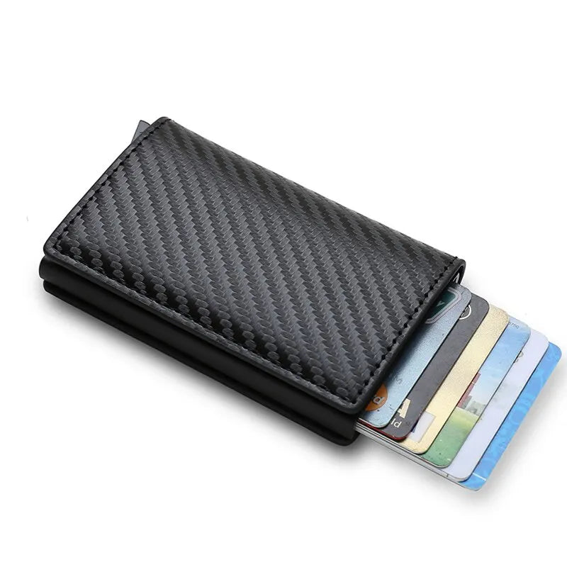 Carteira Inteligente de Negócios em Carbono RFID - Elegância e Segurança shopjponline.com