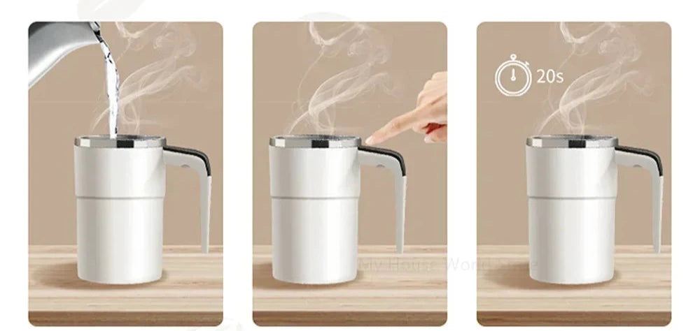 Copo Smart Térmico 380ML - Mistura Automática e Recarga USB shopjponline.com