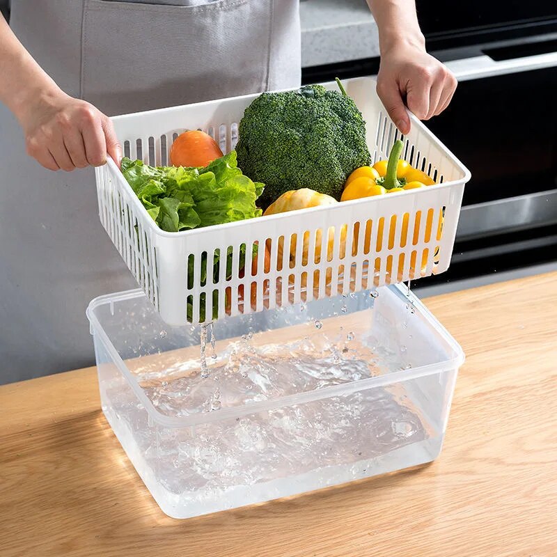 Cestas de Arrumação Frigorífico para Legumes e Frutas Frescas shopjponline.com