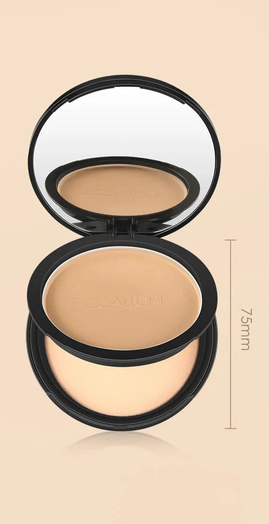 FOCALLURE Beleza Duradoura - Pó Compacto 9 Cores: Impermeável e Cobertura Perfeita shopjponline.com