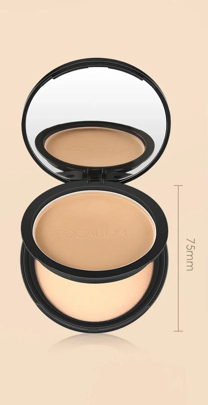 FOCALLURE Beleza Duradoura - Pó Compacto 9 Cores: Impermeável e Cobertura Perfeita shopjponline.com