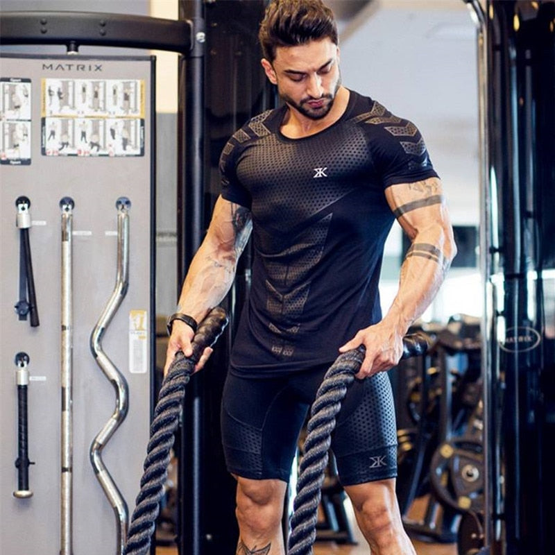 Camiseta de Compressão Masculina de Última Geração para Corrida e Ginásio shopjponline.com