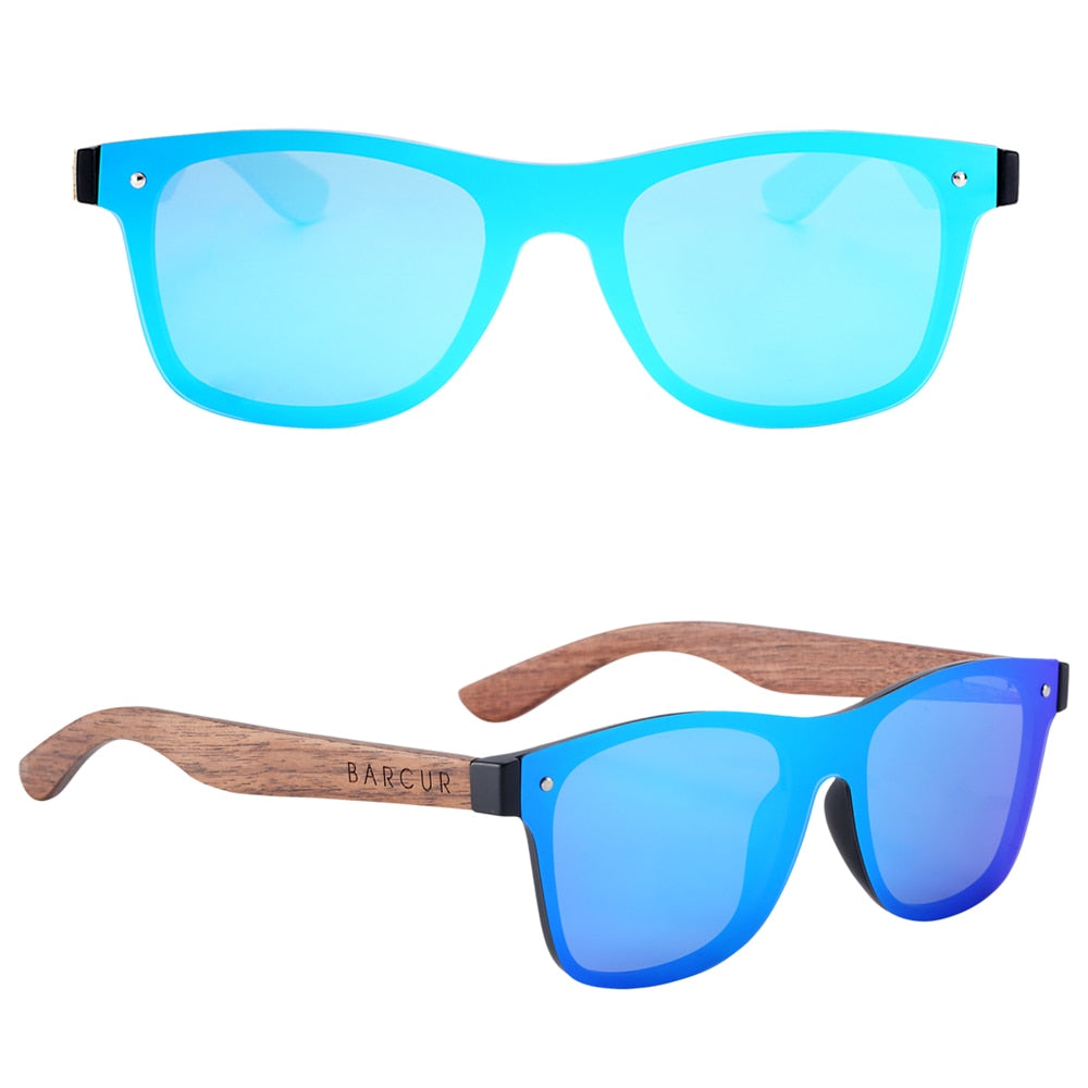 "Estilo que Impacta, Proteção que Impressiona: Óculos de Sol BARCUR Wood em Black Walnut! shopjponline.com