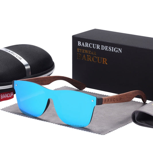 "Estilo que Impacta, Proteção que Impressiona: Óculos de Sol BARCUR Wood em Black Walnut! shopjponline.com