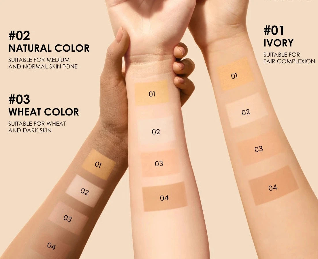 FOCALLURE Beleza Duradoura - Pó Compacto 9 Cores: Impermeável e Cobertura Perfeita shopjponline.com