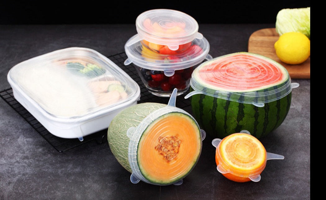 "SiliconeFlex: Conjunto 6 em 1 de Tampas Adaptables de Silicone - Soluções Frescas para sua Cozinha!"Espero que goste dessa opção! Caso precise de mais aju shopjponline.com