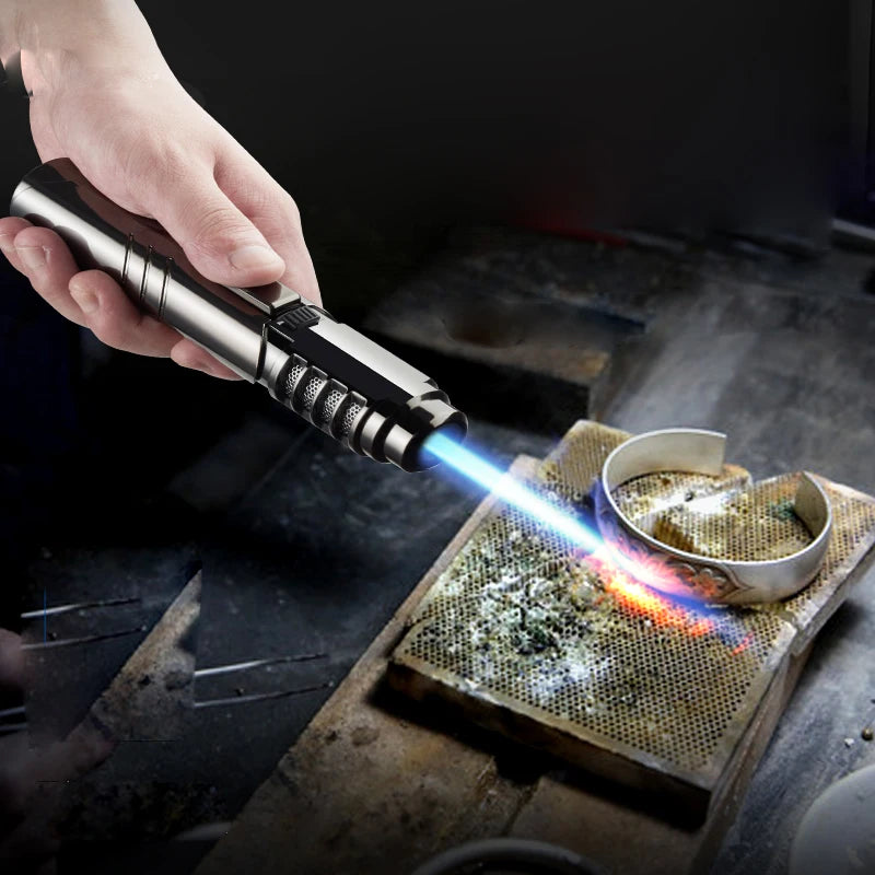 Flama Potente: Lança-Chamas 1800°C Azul Metálico - BBQ, Campismo shopjponline.com