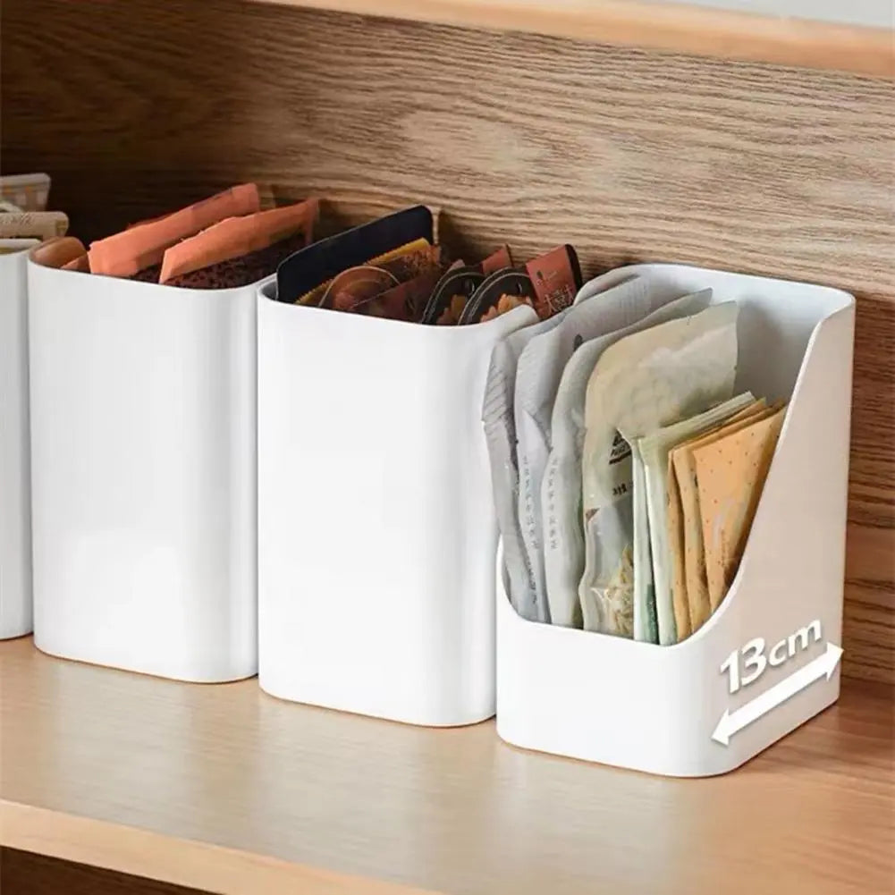 Suporte de Arrumação para Caixas de Alimentos Inclinadas em Plástico na Sala de Estar shopjponline.com