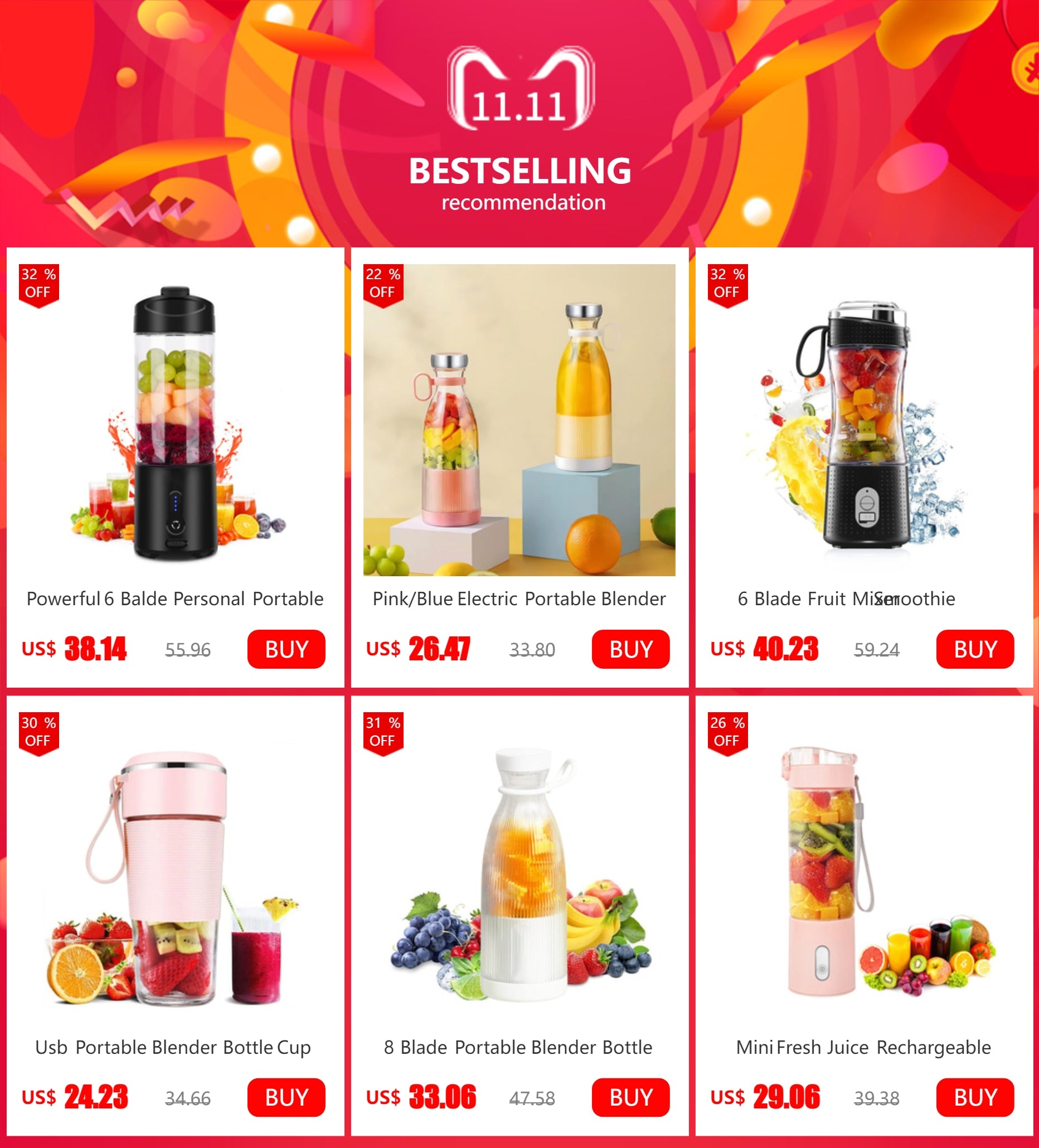 FruitFusion Express: Liquidificador Elétrico de Suco Portátil USB shopjponline.com
