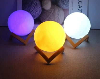 Lua Encantada 8cm - Candeeiro LED com Efeito Estrelado, Iluminação Mágica para o Quarto e Presente Especial shopjponline.com